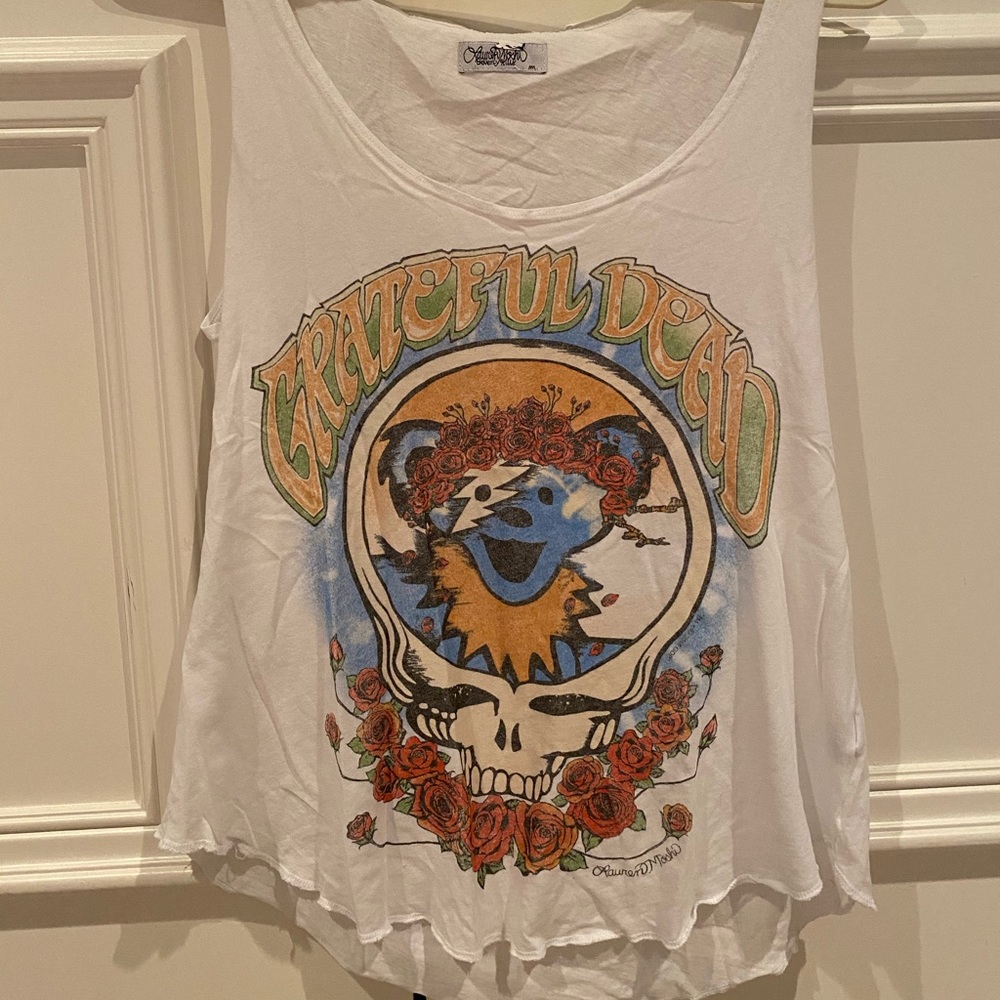 White Grateful Dead Tank Top
